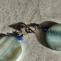 Turquoise Shell Bracelet With Sapphire Swarovski Crystals