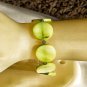 Lime Shell Bracelet With Vitrail Swarovski Crystals