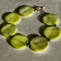 Lime Shell Bracelet With Vitrail Swarovski Crystals