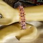 Rose Teardrop and Fuchsia Swarovski Weave Bracelet