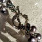 Peacock Pearl and Vitrail Swarovski Crystal Weave Bracelet