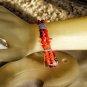 Double Strand Red Coral Chip Bracelet
