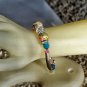 Sterling Silver Tube Swarovski Crystal Bracelet
