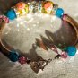 Sterling Silver Tube Swarovski Crystal Bracelet