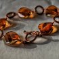 Wire Wrapped Swarovski Crystal Copper Twist Bracelet