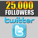 25,000 Twitter Followers - 100% SAFE - LOW Drop Rate