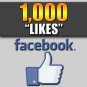 1,000 Facebook Likes - 100% SAFE - LOW Drop Rate