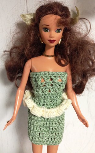 Barbie doll Olive Dress