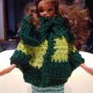 Barbie doll Green Cape