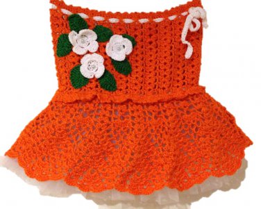 PATTERN - Orange Lace Skirt for girls