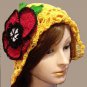 PATTERN - Hat with Poppy Seed flower
