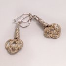 kazaziye earrings woven from silver (kz c07)