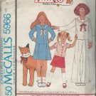 Vintage McCall's Pattern 5966 Anie Clothing Line Size 12 Children's and Girls' Top, skirt and Pants