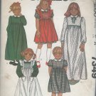 Vintage  McCall's Pattern 7349 Size 3 Children's Dress and Pinafore