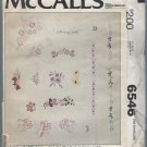 Vintage Embroidery Craft Pattern McCall's 6540