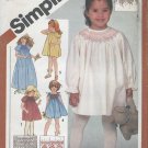 Vintage Simplicity  5297 Pattern Child Size 5  Pullover Dress in two lengths and sundress