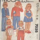Vintage McCall's Pattern 7035 Child Size 4