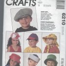 McCall's Caps and Hats Pattern Children 6210