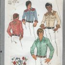 Vintage Simplcity Pattern 9746 Men's SIze 42-44 Western Shirt