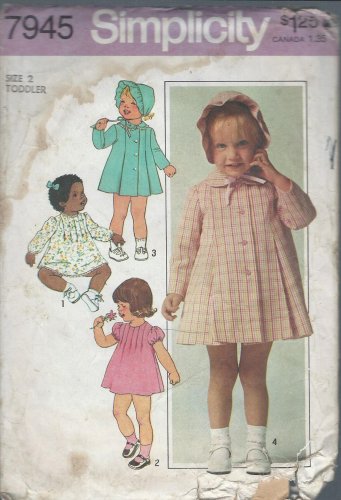 Vintage Simplicity Pattern 7945 Toddler Size 2
