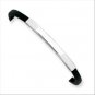 QG1094-7     Sterling Silver Black Rubber Bracelet