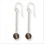 QGQE2170     Sterling Silver Smokey Quartz Earrings