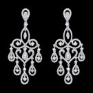 5 Carat LARGE Diamonds Chandelier Earrings White Gold Women Jewelry Dangling