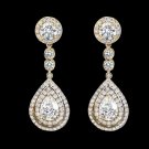 Pear Cut Diamonds 7 Carats Chandelier Earring Yellow Gold Diamond Ear Ring
