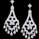 6 Carat Diamonds Long Chandelier Earring Pair White Gold Hanging Lady Jewelry