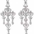 Chandelier Diamond Earring 6 Carat Diamonds Long Hanging Earrings Gold