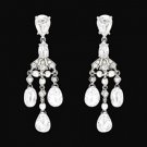 Chandelier Diamonds 2.50 Carat Earring Pair White Gold Ear Rings
