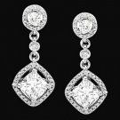 Sparkling Diamonds Chandelier Earrings 3.50 Carat Diamond Earring