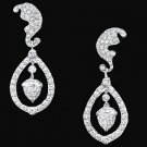 White Gold 14K Chandelier Diamonds Earring 4 Carat Diamond Ladies Ear Ring