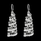 Women 6 Carat Diamonds Chandelier Earring Long Hanging 14K Gold Ear Ring