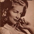 LAUREN BACALL PEGGY DOW chilean mag ECRAN 1949