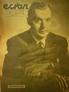 CHARLES BOYER MARTHA VICKERS chilean mag ECRAN 1946