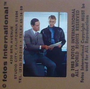 MALCOLM McDOWELL ROY SCHEIDER 35mm ORIGINAL SLIDE press