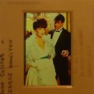 JOAN COLLINS GEORGE HAMILTON 35mm ORIGINAL SLIDE press JOAN COLLINS GEORGE HAMILTON 35mm ORIGINAL SLIDE press