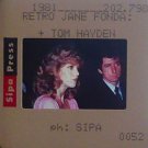 JANE FONDA TOM HAYDEN 35mm ORIGINAL SLIDE press #2