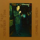 CHARLIE SHEEN  35mm ORIGINAL SLIDE press vintage photo