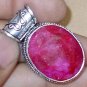 17 GRAMS NATURAL PIGEON BLOOD RED RUBY & .925 Sterling Silver Pendant jewelry