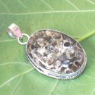 Turritella Agate Gemstone Pendant- 925 Silver Handmade Pendant Jewelry