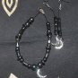 Moon and Hematite Bracelet and Earring Combo