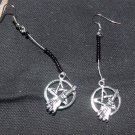 Pentacle and Broom Earrings