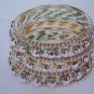 Bangle Bracelet set in gold and green