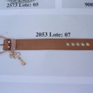 Bracelet belt style tan color with charm accents