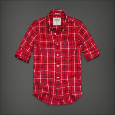 Abercrombie & Fitch Button down Plaid Shirt  Brand New Small