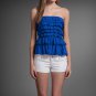 Abercrombie & Fitch Blue Women's Dress Top Small 861