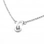 0.05ct Diamond 18K White Gold Initial Letter Necklace Bridesmaid Christmas Gift S05667N-C