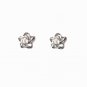 14K White Gold Star Heart Ball Bracelet 6.5" & Star Earrings Jewelry Set Women Gift C05679B_B05765E